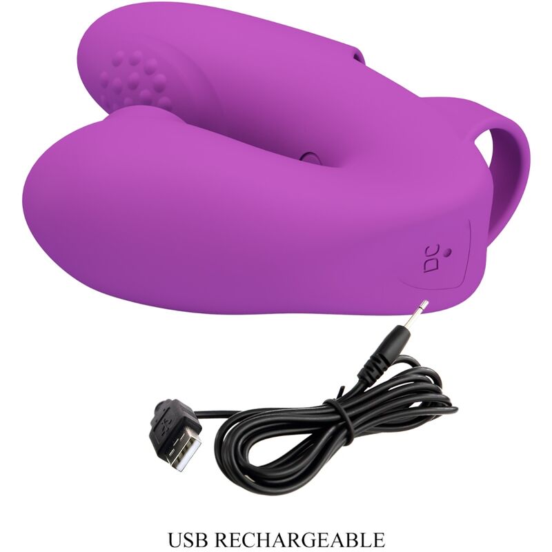 Vibratore Dita Punto G e Clitoride Pretty Love Athena — Viola