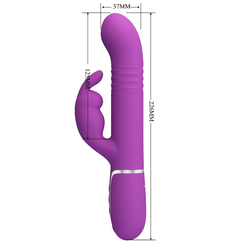 Vibratore Rabbit Pretty Love Coale — 4 in 1, Viola