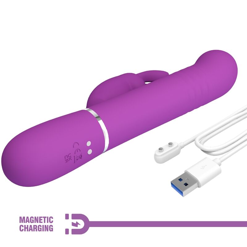 Vibratore Rabbit Pretty Love Coale — 4 in 1, Viola