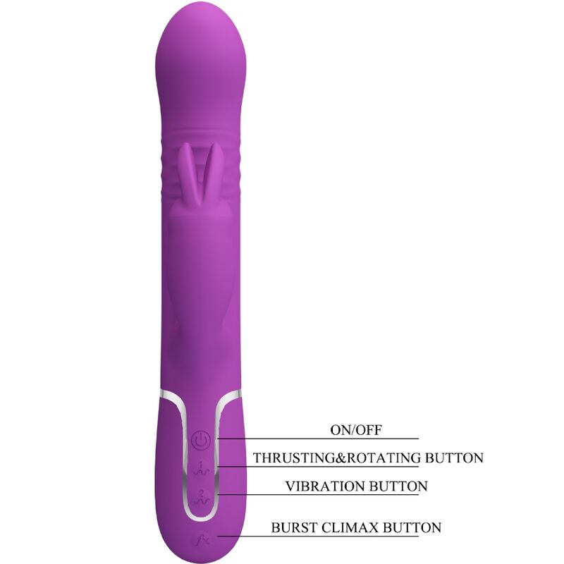 Vibratore Rabbit Pretty Love Coale — 4 in 1, Viola