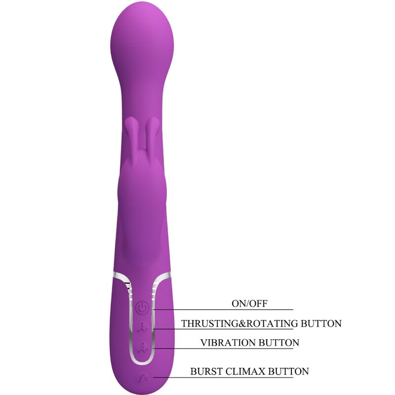 Vibratore Rabbit Pretty Love Dejon — 3 in 1, 7 Modalità, Viola