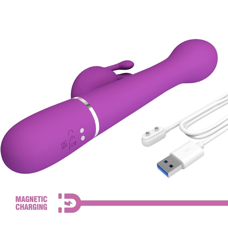 Vibratore Rabbit Pretty Love Dejon — 3 in 1, 7 Modalità, Viola