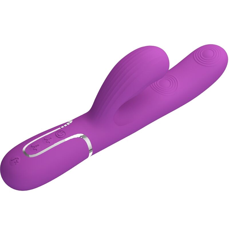 Vibratore Rabbit Multifunzione Pretty Love Perlita — Viola