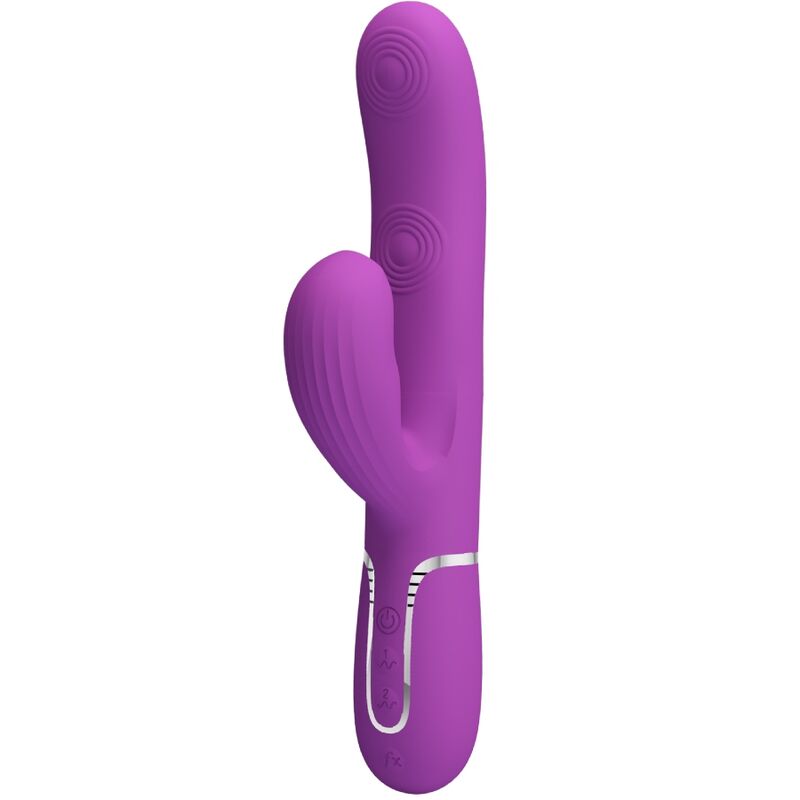 Vibratore Rabbit Multifunzione Pretty Love Perlita — Viola