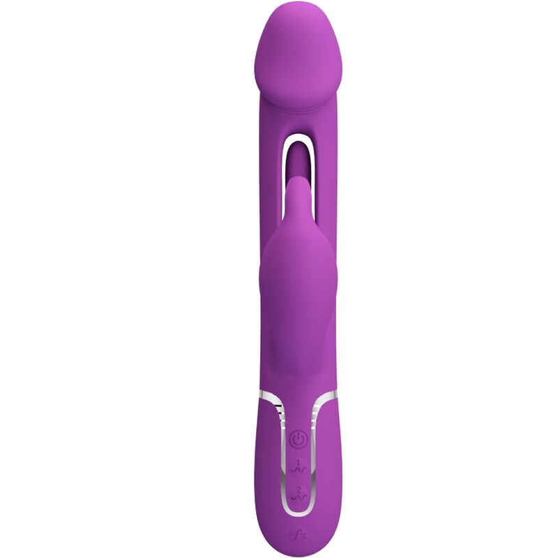 Vibratore Rabbit Pretty Love Kampas 3in1 — Viola, 2 Motori
