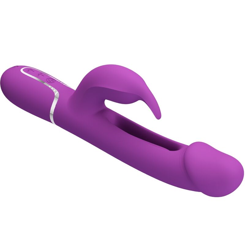 Vibratore Rabbit Pretty Love Kampas 3in1 — Viola, 2 Motori