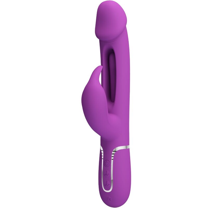 Vibratore Rabbit Pretty Love Kampas 3in1 — Viola, 2 Motori