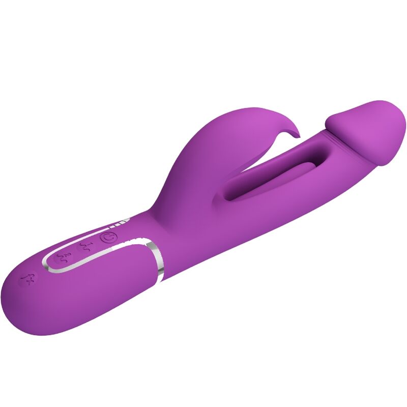 Vibratore Rabbit Pretty Love Kampas 3in1 — Viola, 2 Motori