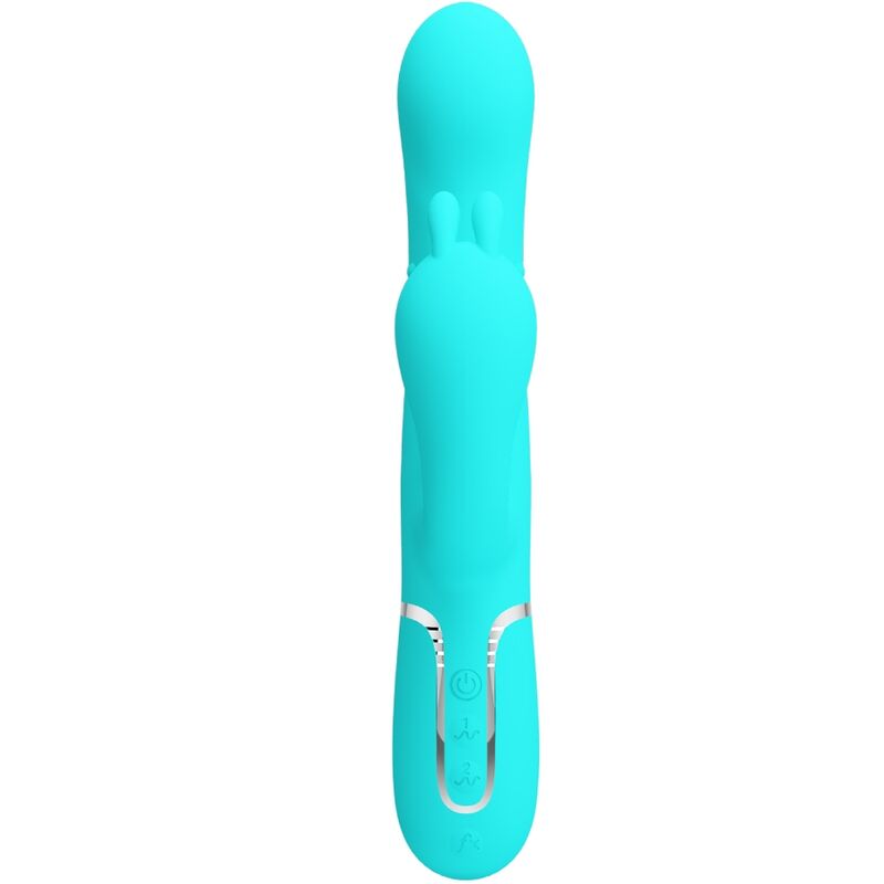 Vibratore Rabbit Triplo Pretty Love Cammy — 4 in 1, Blu