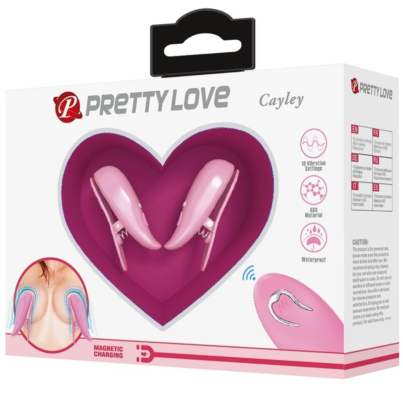 Morsetti Vibranti per Capezzoli Pretty Love Cailey — 10 Modalità