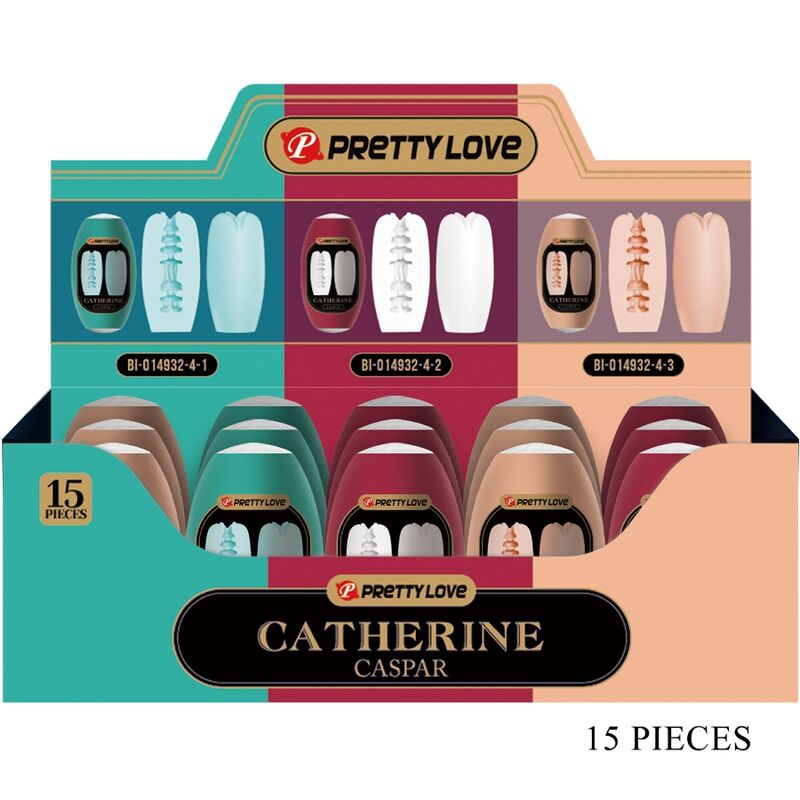Masturbatore Maschile Pretty Love Caspar — Pack 15 Pezzi
