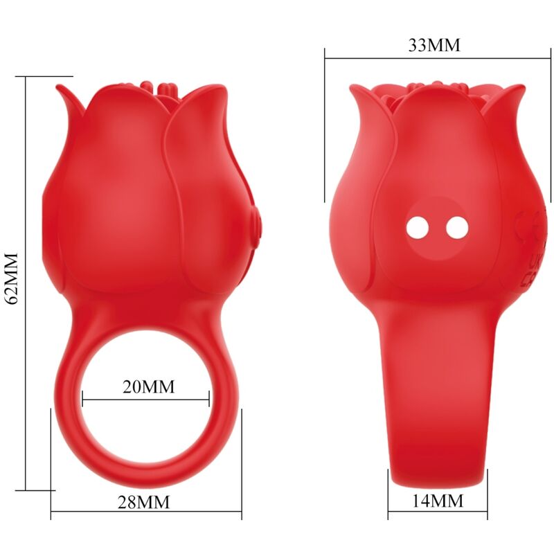 Vibratore da Dito a Forma di Rosa Pretty Love Jae — 10 Modalità