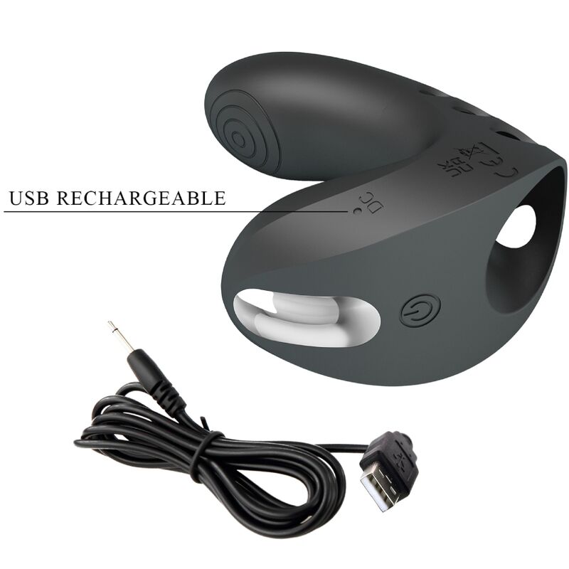 Vibratore da Dita Pretty Love Camelia — 7 Modalità, Nero