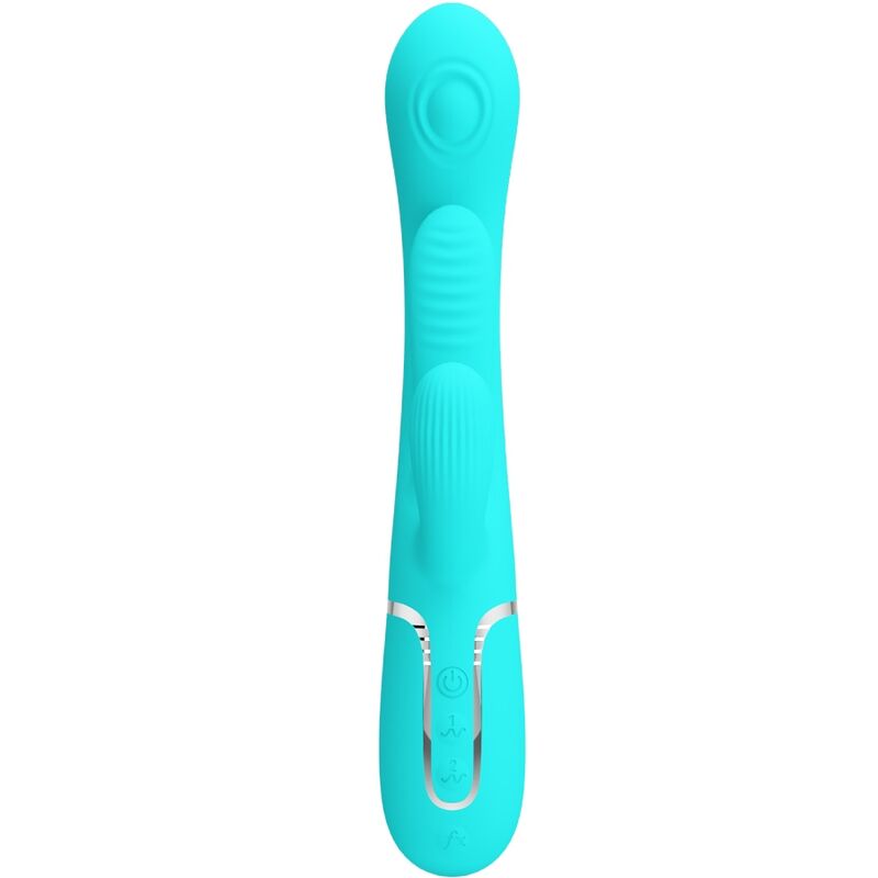 Vibratore Rabbit 3 in 1 Pretty Love Shania — 7 Modalità, Blu