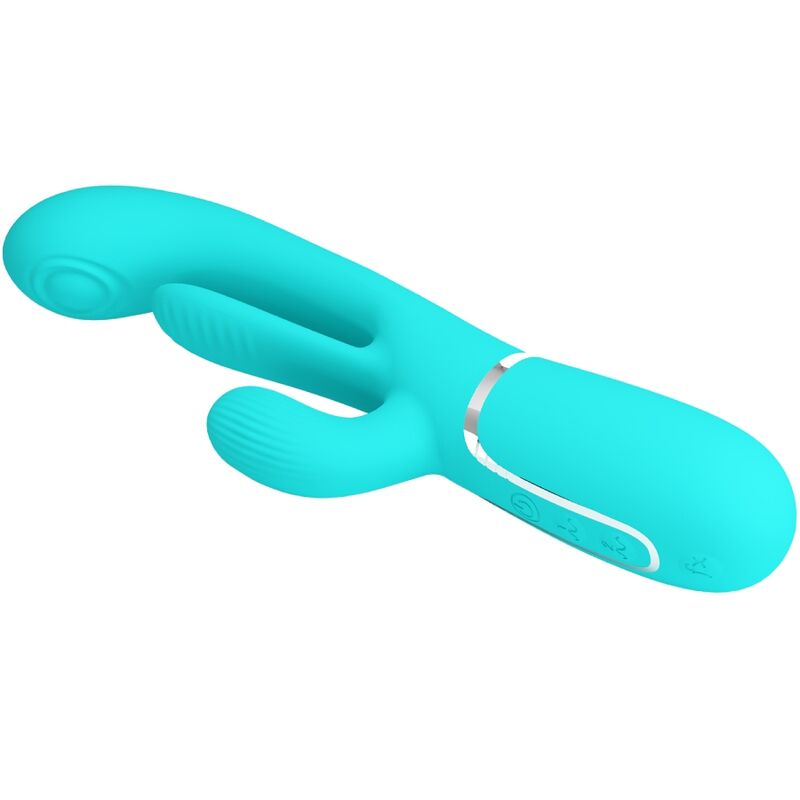 Vibratore Rabbit 3 in 1 Pretty Love Shania — 7 Modalità, Blu