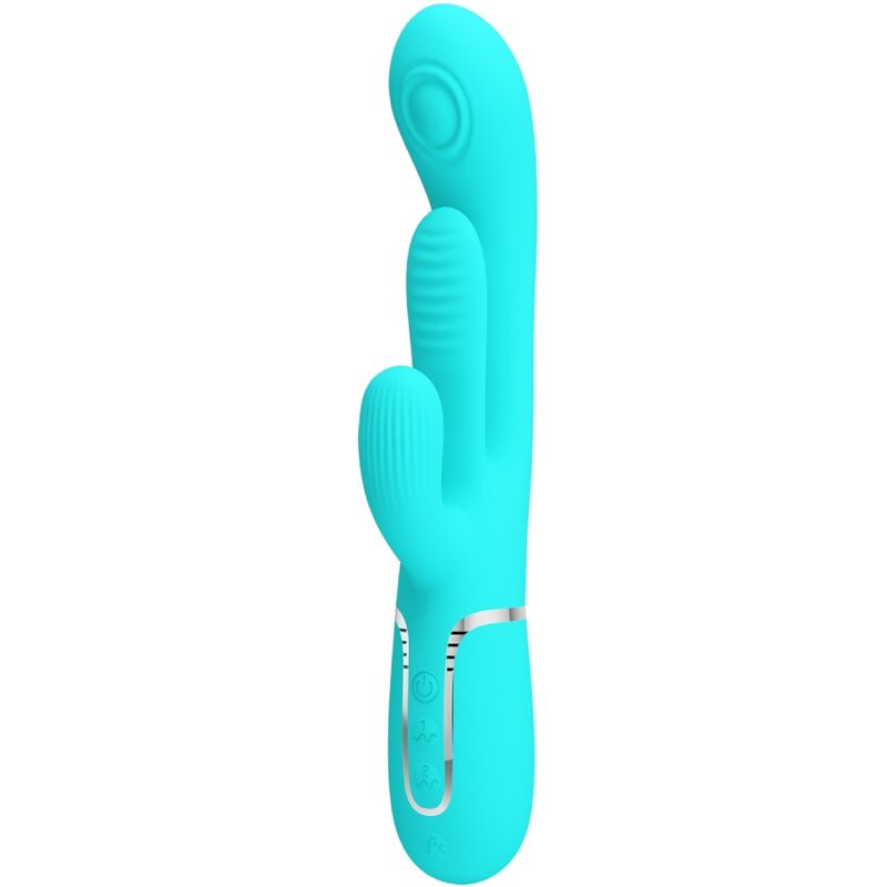 Vibratore Rabbit 3 in 1 Pretty Love Shania — 7 Modalità, Blu