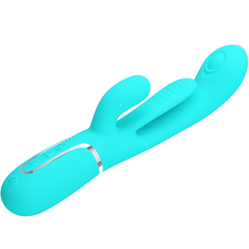 Vibratore Rabbit 3 in 1 Pretty Love Shania — 7 Modalità, Blu