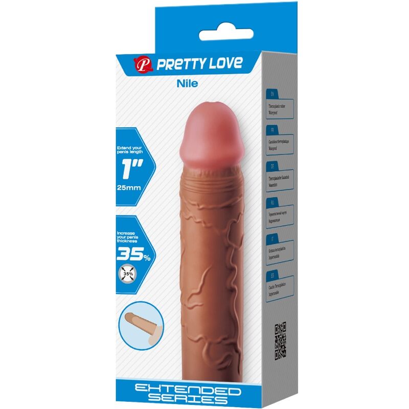 Guaina Fallica con Estensione Pretty Love Nile — +2,5 cm