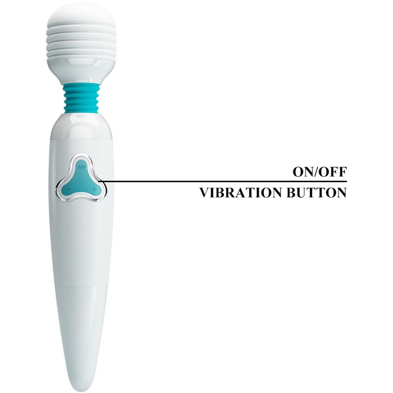 Vibratore Wand Pretty Love Cloud Wand 7 Vibrazioni — Bianco