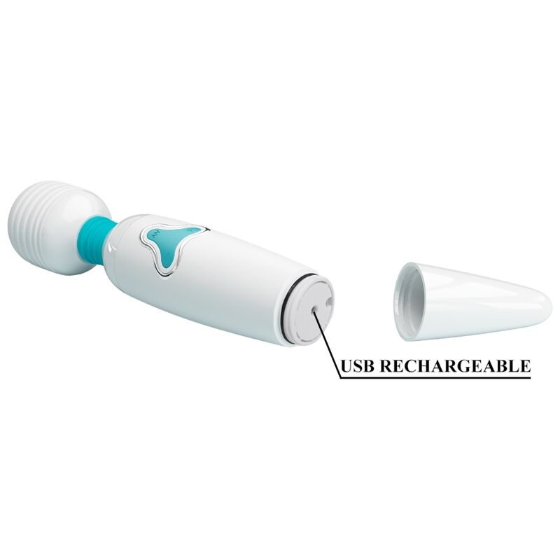 Vibratore Wand Pretty Love Cloud Wand 7 Vibrazioni — Bianco