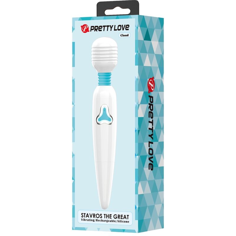 Vibratore Wand Pretty Love Cloud Wand 7 Vibrazioni — Bianco