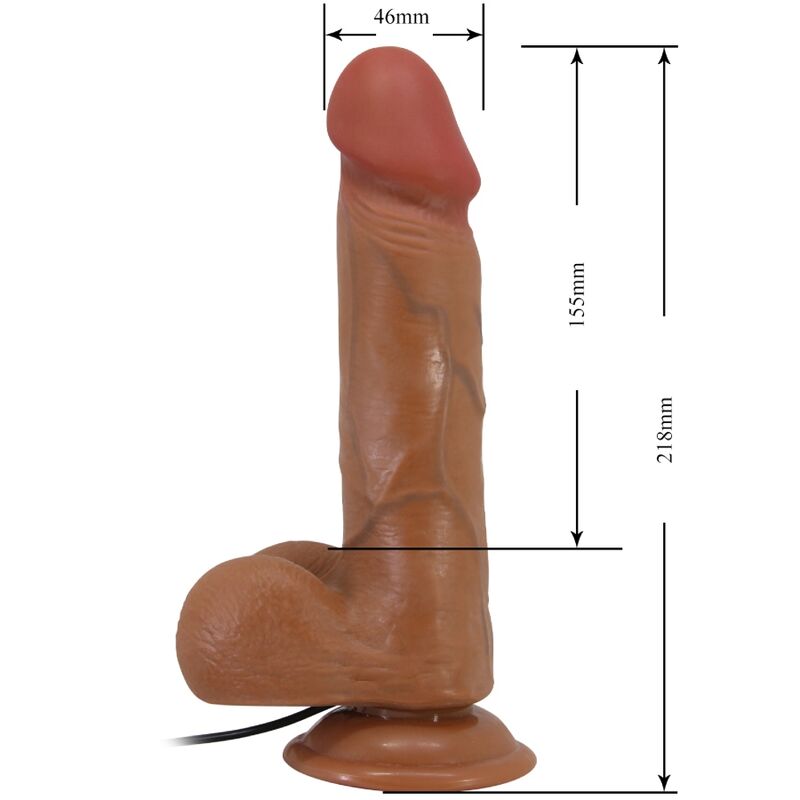 Dildo Realistico Vibrante Punto G Baile Bahamut — 21,8 cm