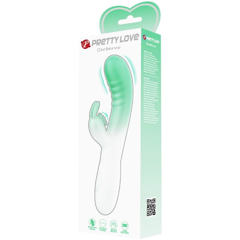 Vibratore Rabbit Pretty Love Cerberus — 30 Modalità, Verde