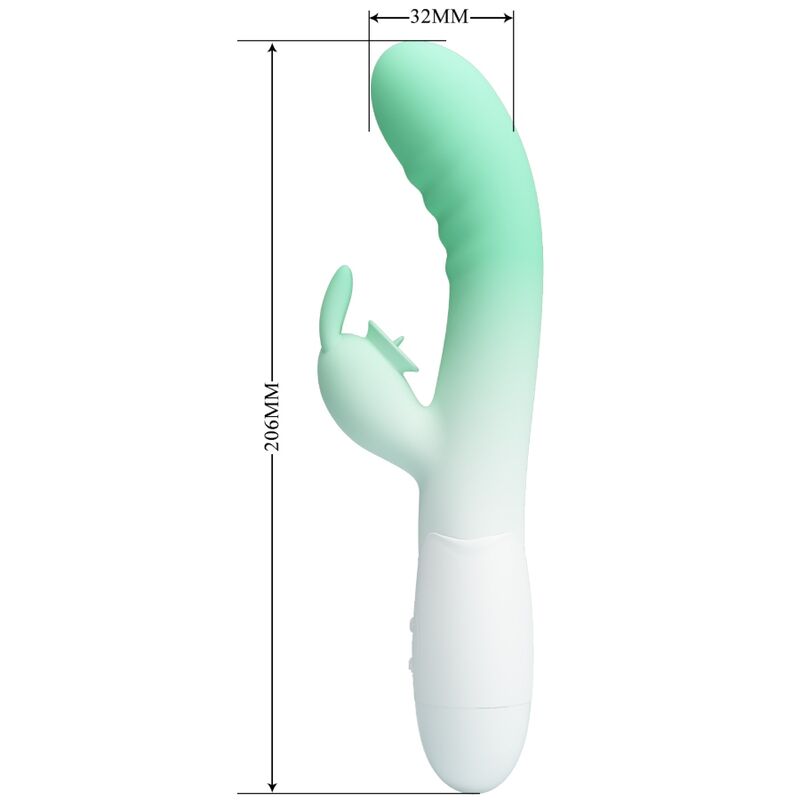 Vibratore Rabbit Pretty Love Cerberus — 30 Modalità, Verde