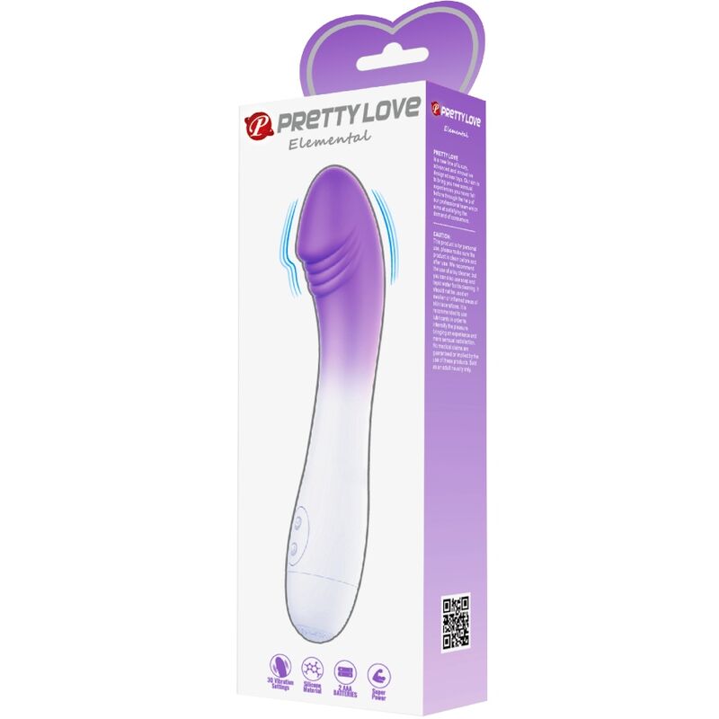 Vibratore Punto G Pretty Love Elemental — 30 Vibrazioni, Viola