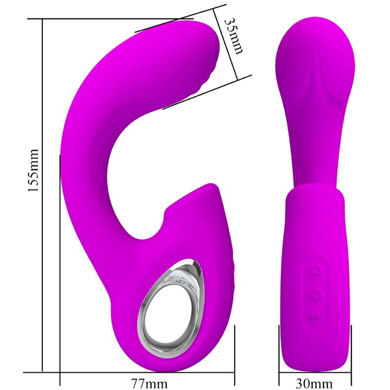 Vibratore Rabbit Pretty Love Sibel — 10 Vibrazioni, Viola