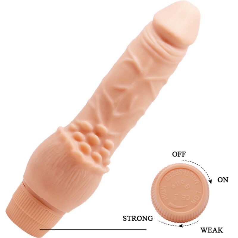 Dildo Realistico Vibrante Baile Barbara — 19,5 cm