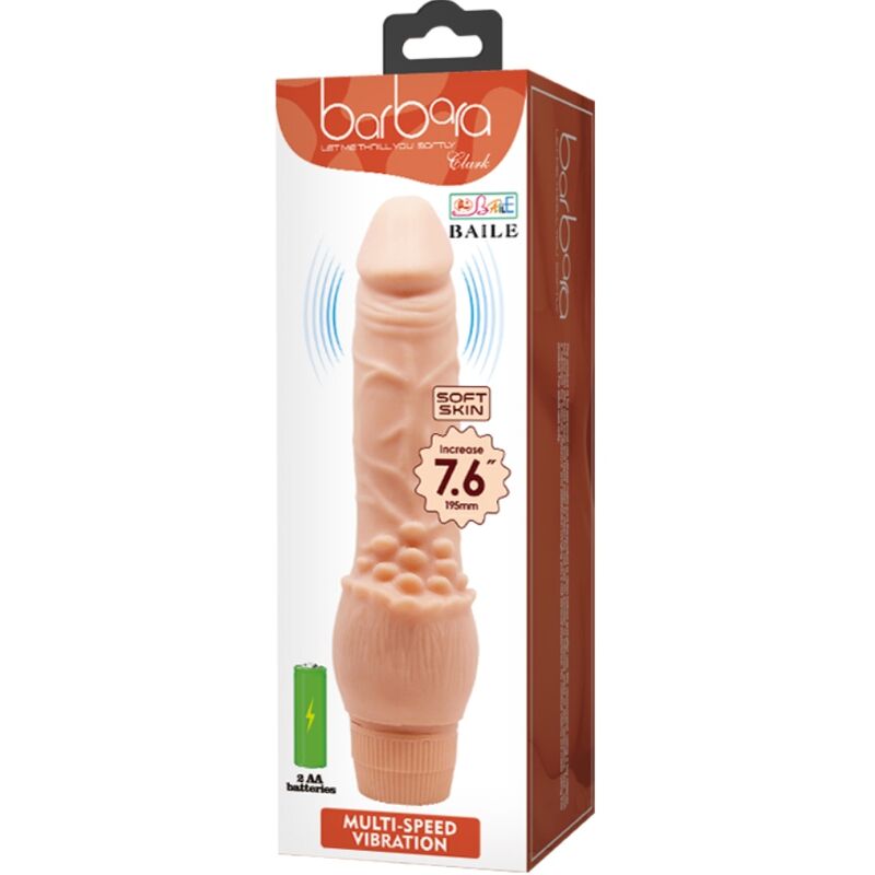 Dildo Realistico Vibrante Baile Barbara — 19,5 cm