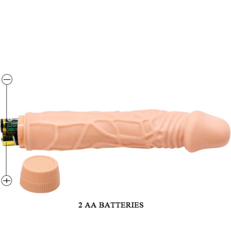 Dildo Realistico Vibrante Baile Bob — 22,5 cm, Skin