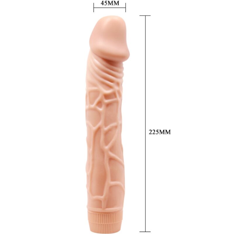 Dildo Realistico Vibrante Baile Bob — 22,5 cm, Skin