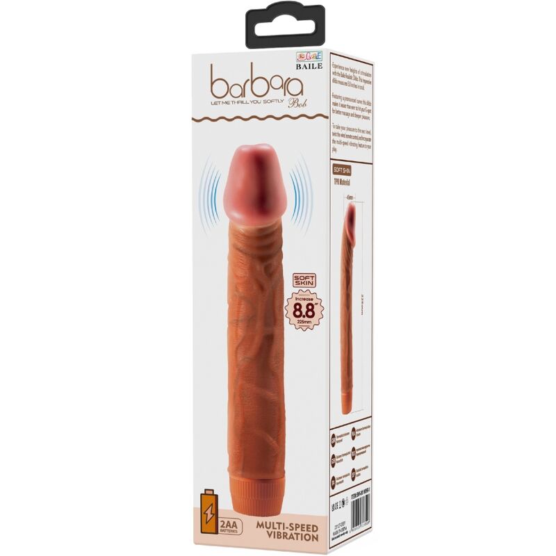 Dildo Realistico Vibrante Baile Bob — 22,5 cm