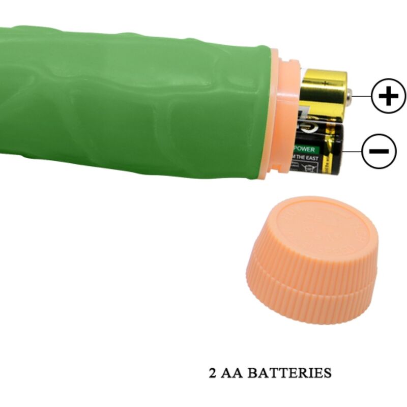 Dildo Realistico Vibrante Baile Bill — 22,5 cm, Verde