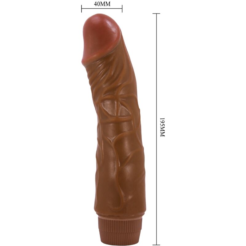 Dildo Realistico Vibrante Baile Jeff — 19,5 cm