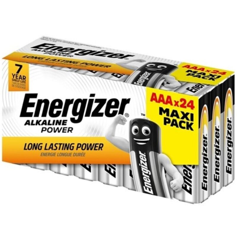 Batterie Alcaline AAA Energizer LR03 — 24 Unità