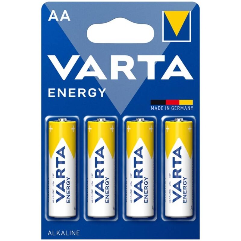 Batterie Alcaline AA Varta Energy — LR6, 4 Unità