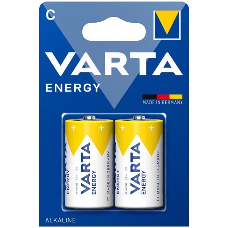 Batterie Alcaline C LR14 Varta Energy — 2 Unità