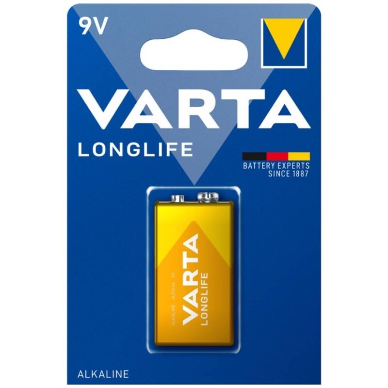 Batteria Alcalina 9V Varta Longlife LR61 — 1 Pezzo
