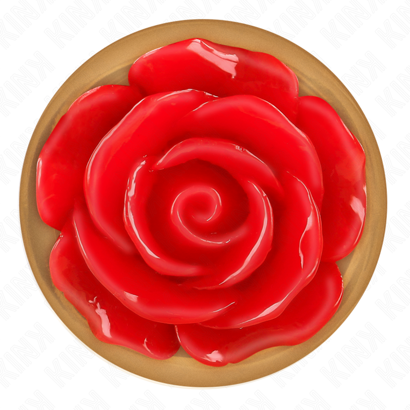 Plug Anale Metallico Kink Pleasure Plugs Rosa Rossa — Taglia S