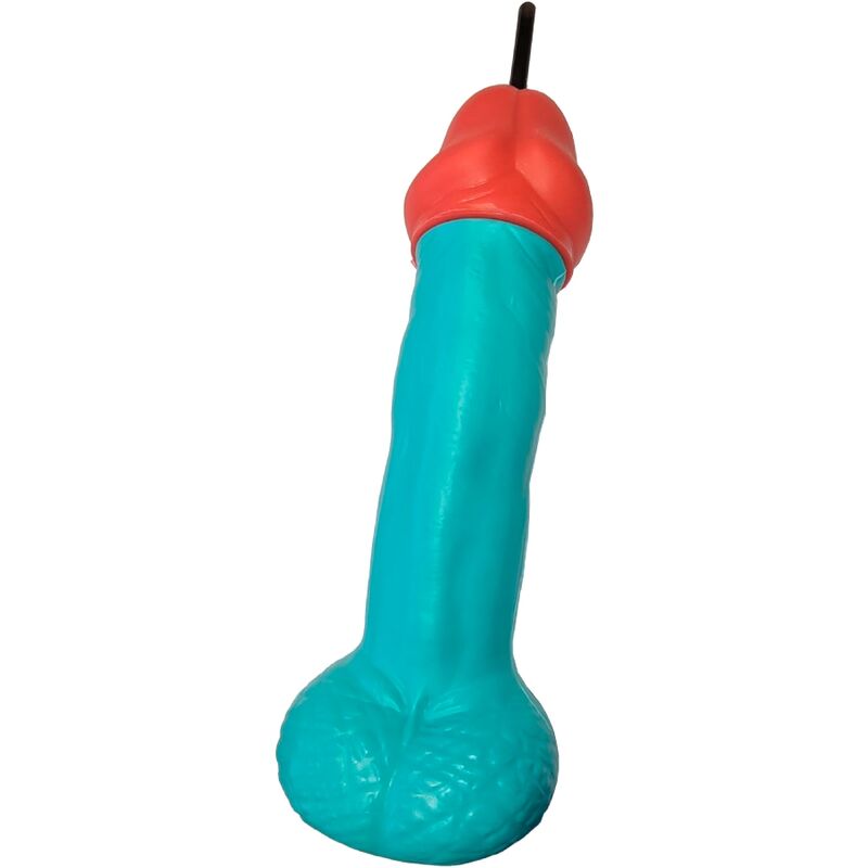 Bicchiere a Forma di Pene Diablo Picante — Plastica, Blu