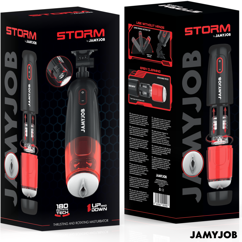 Masturbatore Maschile Automatico Jamyjob Storm — 10 Modalità