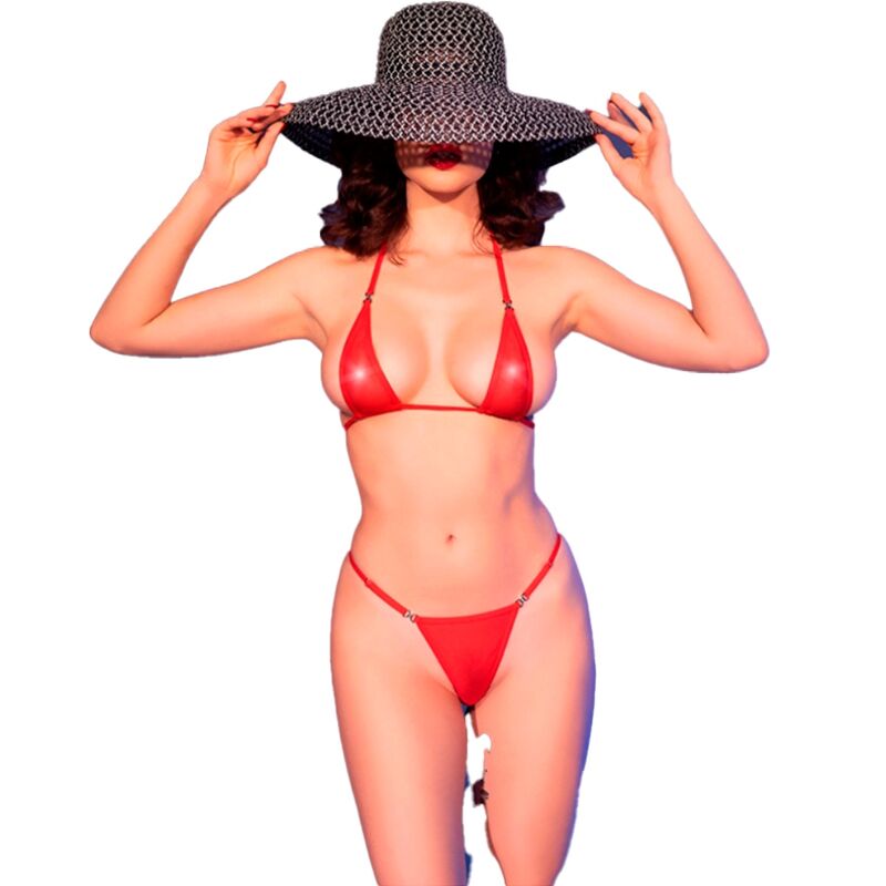 Bikini Erotico in Tulle con Strass Chilirose CR4840 — S/M