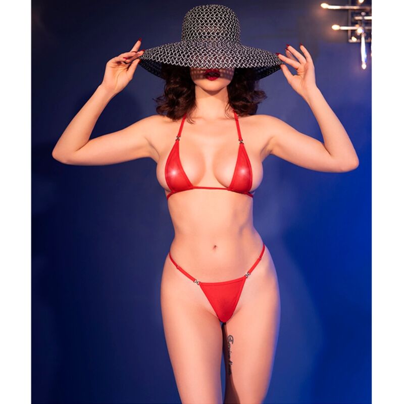 Bikini Erotico in Tulle con Strass Chilirose CR4840 — S/M