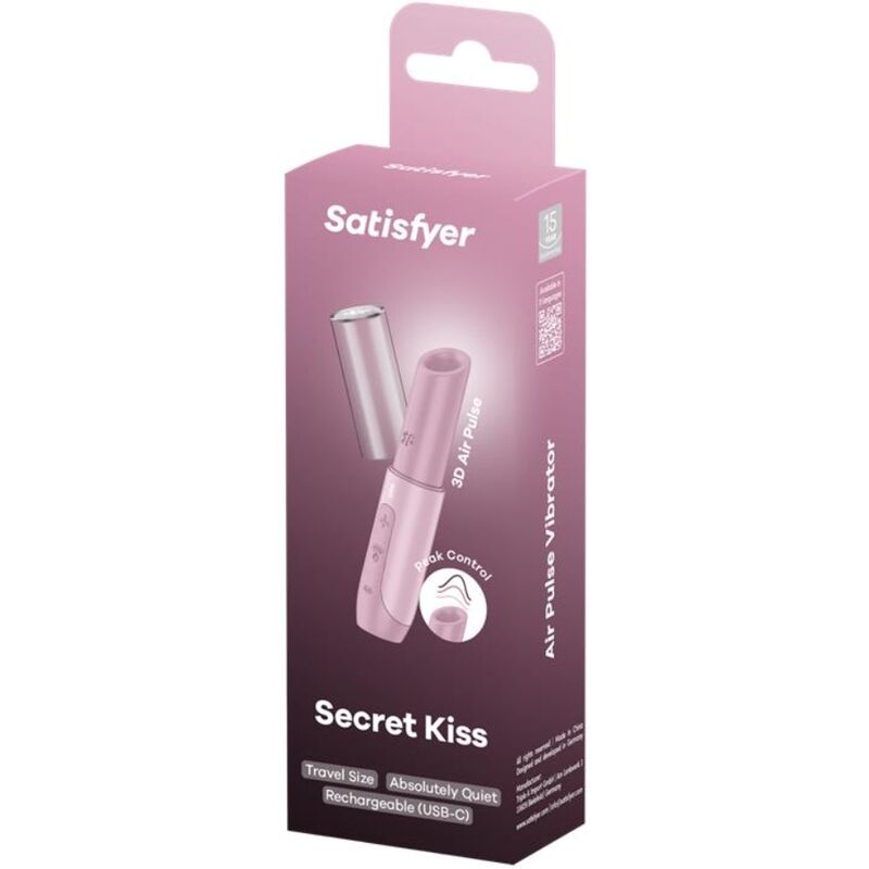 Succhia Clitoride Satisfyer Secret Kiss Wave — Rosa