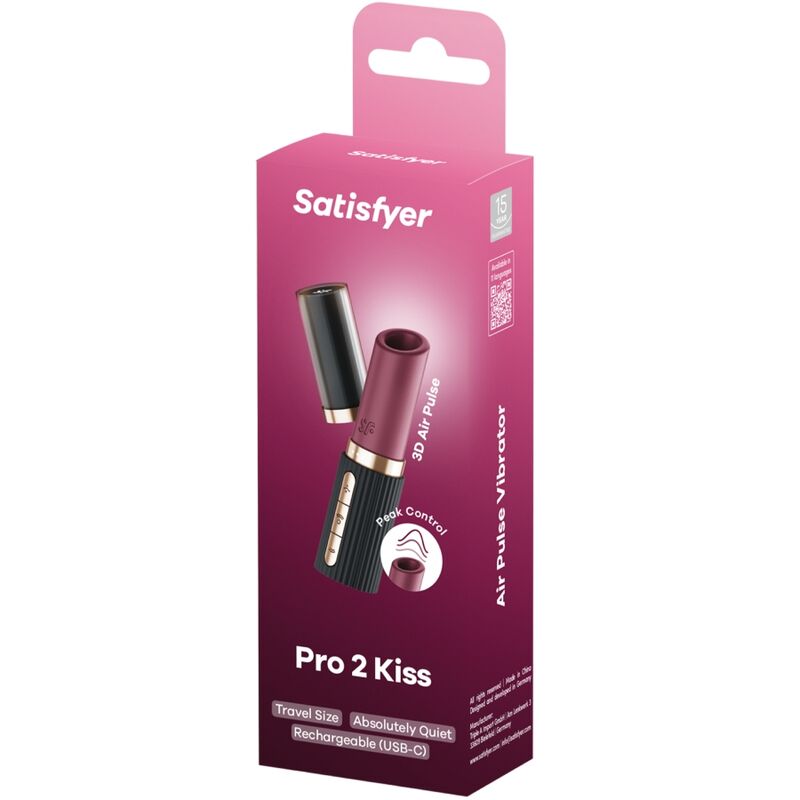 Succhia Clitoride da Viaggio Satisfyer Pro 2 Kiss Wave — USB-C