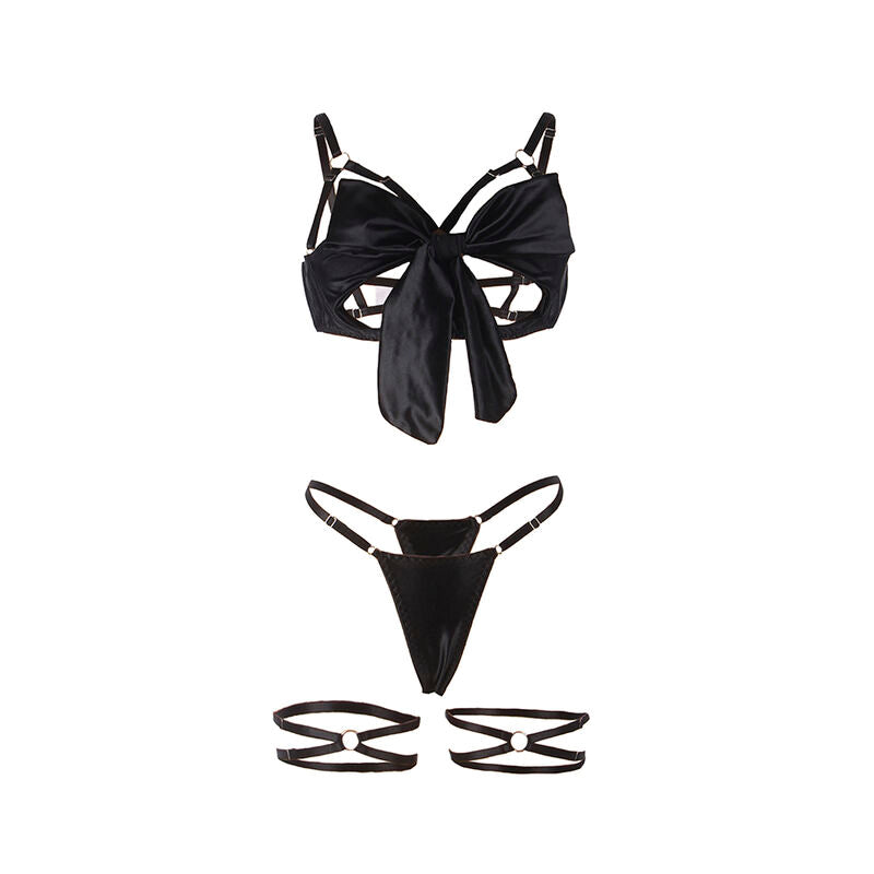 Lingerie Sexy Subblime 955205 — Set Reggiseno Aperto Nero L/XL