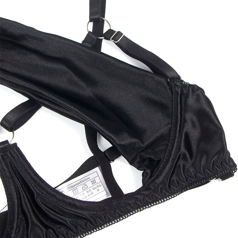 Lingerie Sexy Subblime 955205 — Set Reggiseno Aperto Nero L/XL